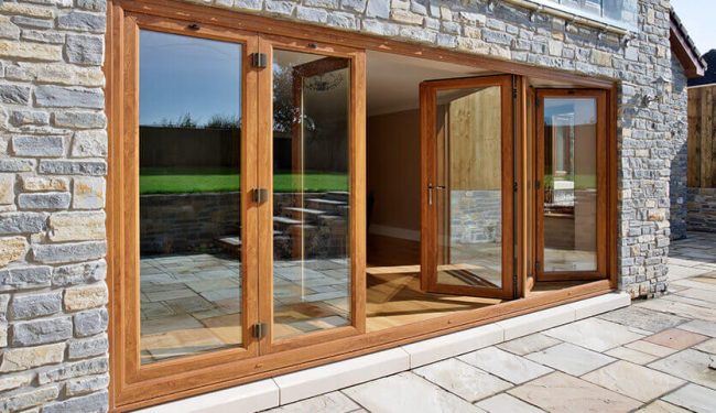 Can you replace French doors with bifold doors?